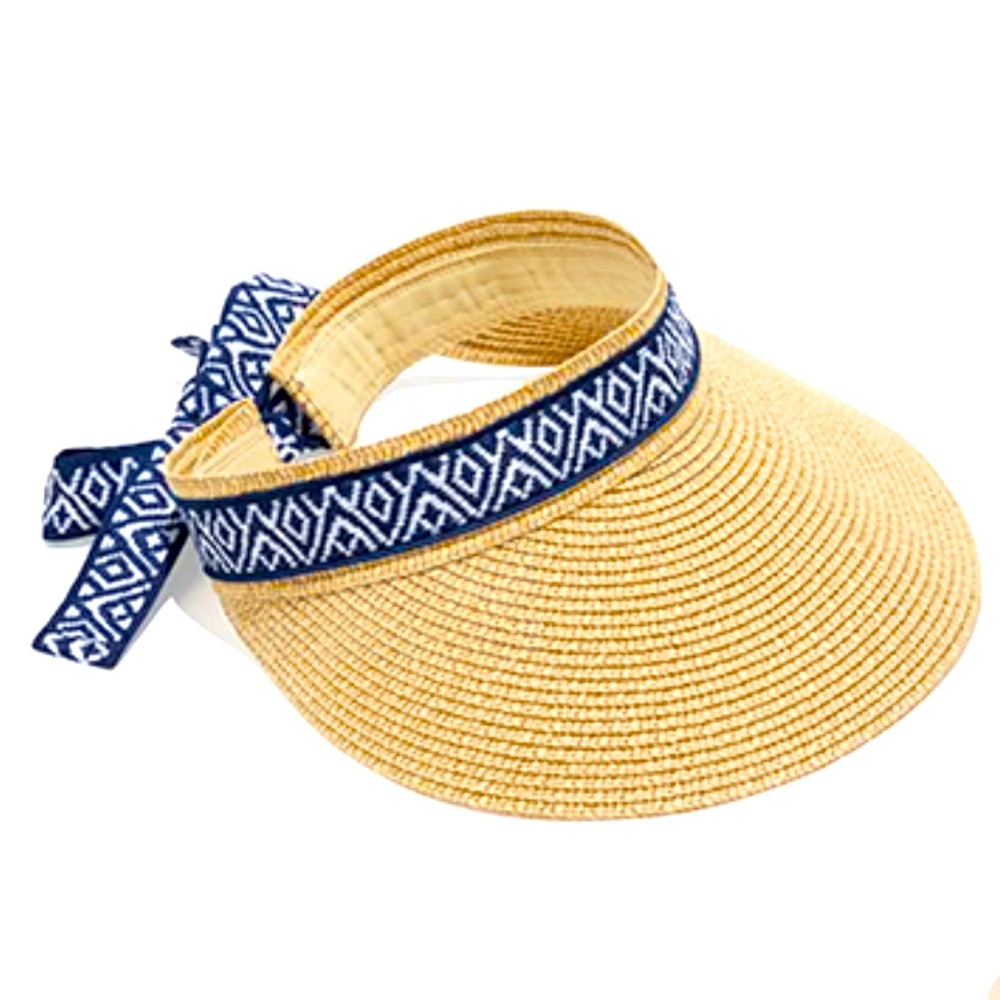 NEW Sea & Grass Visor with Ribbon